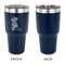 Fighting Cancer Quotes and Sayings 30 oz Stainless Steel Ringneck Tumblers - Navy - Single Sided - APPROVAL