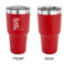 Fighting Cancer Quotes and Sayings 30 oz Stainless Steel Ringneck Tumblers - Red - Single Sided - APPROVAL
