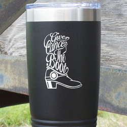 Fighting Cancer Quotes and Sayings 20 oz Stainless Steel Tumbler