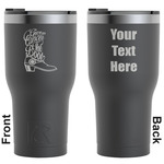 Fighting Cancer Quotes and Sayings RTIC Tumbler - Black - Engraved Front & Back (Personalized)