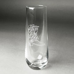 Fighting Cancer Quotes and Sayings Champagne Flute - Stemless Engraved