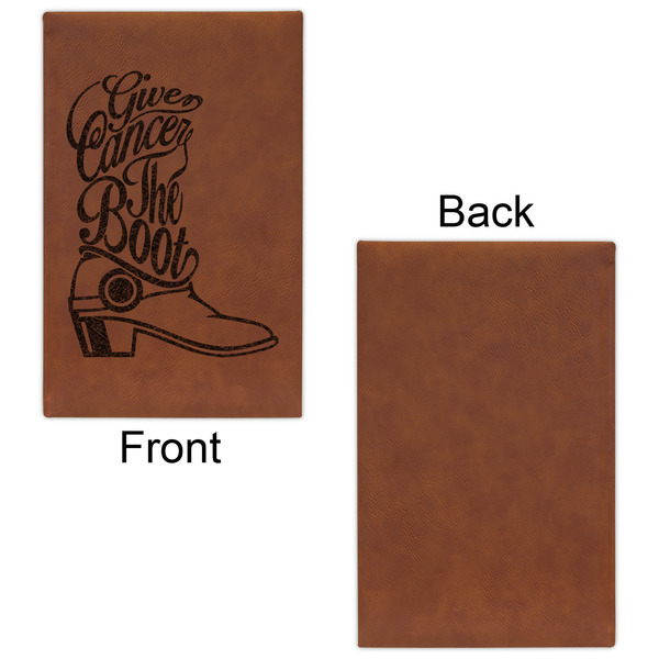 Fighting Cancer Quotes and Sayings Cognac Leatherette Journal - Single Sided - Apvl