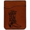 Fighting Cancer Quotes and Sayings Cognac Leatherette Phone Wallet close up