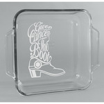 Fighting Cancer Quotes and Sayings Glass Cake Dish - 8in x 8in