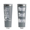 Fighting Cancer Quotes and Sayings Grey RTIC Everyday Tumbler - 28 oz. - Front and Back