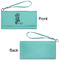 Fighting Cancer Quotes and Sayings Ladies Wallets - Faux Leather - Teal - Front & Back View