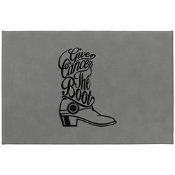 Fighting Cancer Quotes and Sayings Large Gift Box w/ Engraved Leather Lid