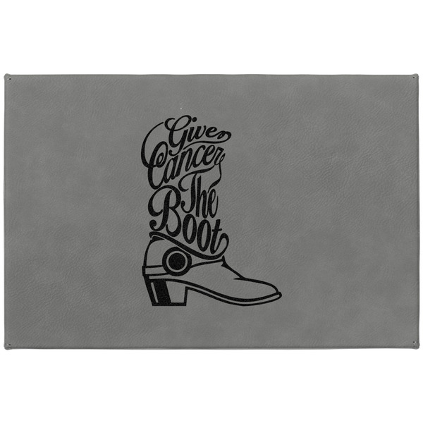 Fighting Cancer Quotes and Sayings Large Engraved Gift Box with Leather Lid - Approval