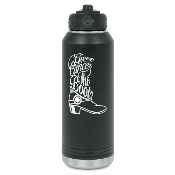 Custom Fighting Cancer Quotes and Sayings Water Bottles - Laser Engraved - Front & Back