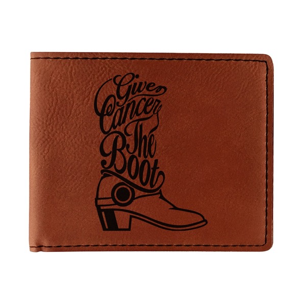 Custom Fighting Cancer Quotes and Sayings Leatherette Bifold Wallet