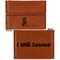 Fighting Cancer Quotes and Sayings Leather Business Card Holder - Front Back