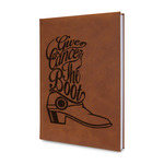 Fighting Cancer Quotes and Sayings Leather Sketchbook - Small - Double Sided