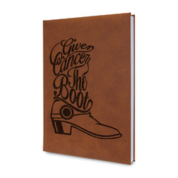Fighting Cancer Quotes and Sayings Leather Sketchbook - Small - Single Sided