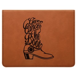 Fighting Cancer Quotes and Sayings Leatherette 4-Piece Wine Tool Set