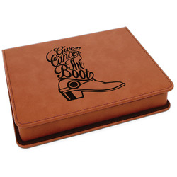 Fighting Cancer Quotes and Sayings Leatherette 4-Piece Wine Tool Set