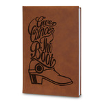 Fighting Cancer Quotes and Sayings Leatherette Journal - Large - Double Sided