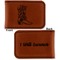 Fighting Cancer Quotes and Sayings Leatherette Magnetic Money Clip - Front and Back