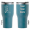 Fighting Cancer Quotes and Sayings RTIC Tumbler - Dark Teal - Double Sided - Front & Back
