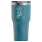 Fighting Cancer Quotes and Sayings RTIC Tumbler - Dark Teal - Front