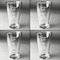 Fighting Cancer Quotes and Sayings Set of Four Engraved Beer Glasses - Individual View