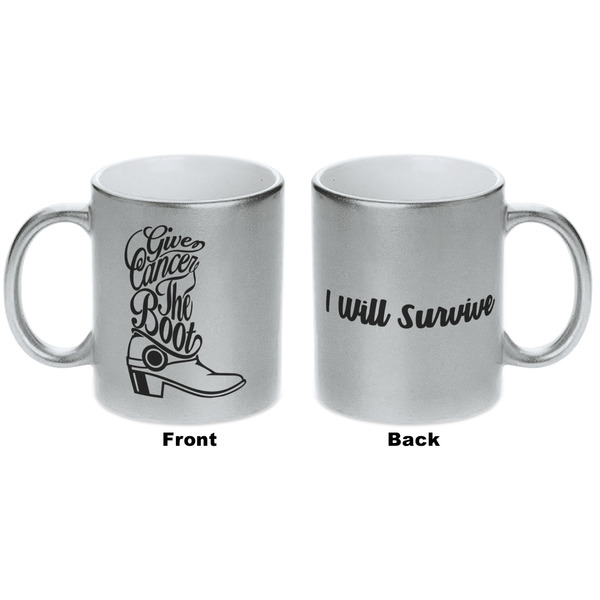 Fighting Cancer Quotes and Sayings Silver Mug - Approval