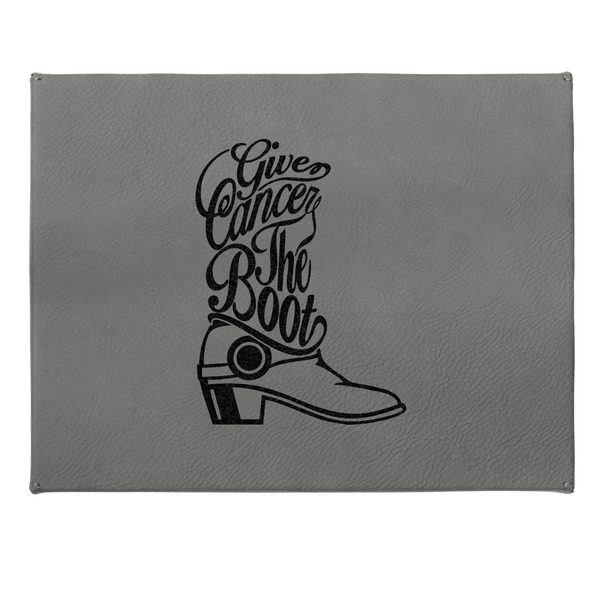 Fighting Cancer Quotes and Sayings Small Engraved Gift Box with Leather Lid - Approval