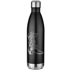 Fighting Cancer Quotes and Sayings Water Bottle - 26 oz. Stainless Steel - Laser Engraved