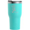 Fighting Cancer Quotes and Sayings Teal RTIC Tumbler (Front)
