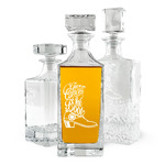 Fighting Cancer Quotes and Sayings Whiskey Decanter