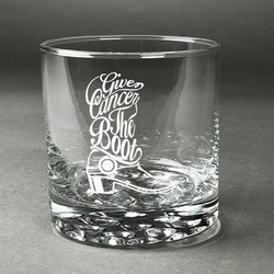 Fighting Cancer Quotes and Sayings Whiskey Glass - Engraved
