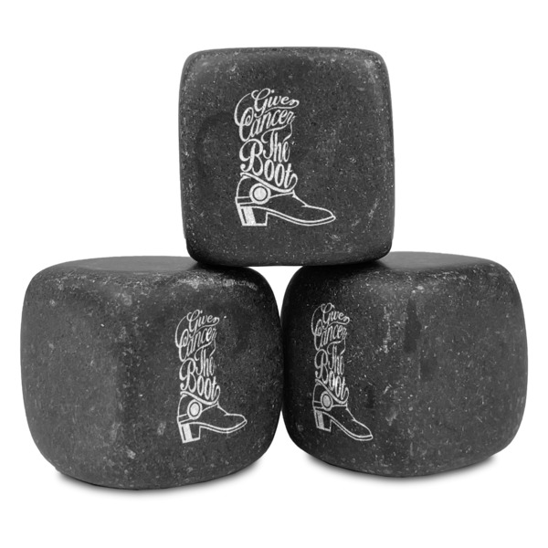 Custom Fighting Cancer Quotes and Sayings Whiskey Stone Set - Set of 3