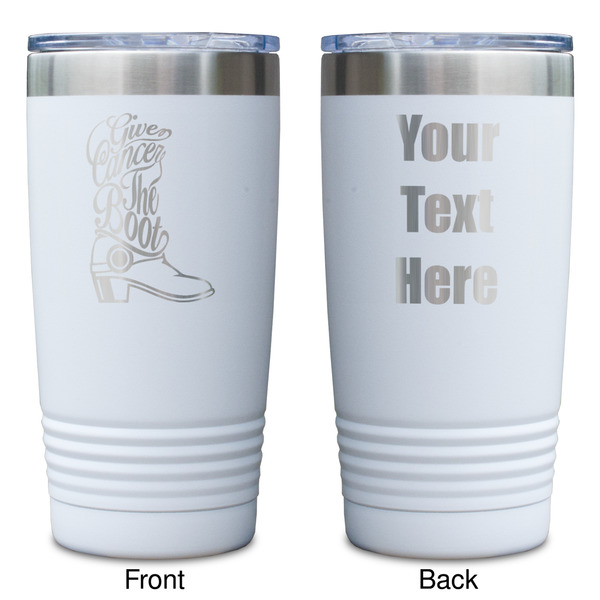 Fighting Cancer Quotes and Sayings White Polar Camel Tumbler - 20oz - Double Sided - Approval