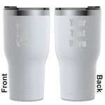 Fighting Cancer Quotes and Sayings RTIC Tumbler - White - Engraved Front & Back (Personalized)