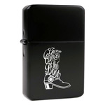 Fighting Cancer Quotes and Sayings Windproof Lighter - Black - Double Sided