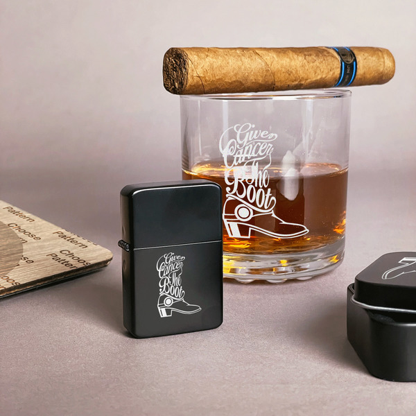 Fighting Cancer Quotes and Sayings Windproof Lighters - Black - In Context