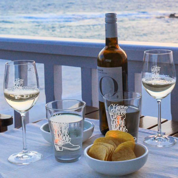 Fighting Cancer Quotes and Sayings Wine Glasses - Lifestyle (UPDATE)