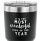 Christmas Quotes and Sayings 30 oz Stainless Steel Ringneck Tumbler - Black - CLOSE UP