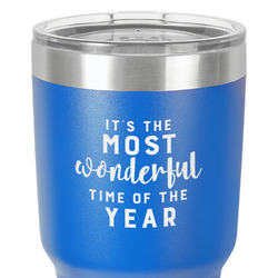 Christmas Quotes and Sayings 30 oz Stainless Steel Tumbler - Royal Blue - Single-Sided