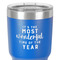 Christmas Quotes and Sayings 30 oz Stainless Steel Ringneck Tumbler - Blue - Close Up