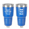 Christmas Quotes and Sayings 30 oz Stainless Steel Ringneck Tumbler - Blue - Double Sided - Front & Back