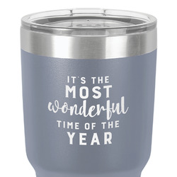 Christmas Quotes and Sayings 30 oz Stainless Steel Tumbler - Grey - Double-Sided