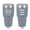 Christmas Quotes and Sayings 30 oz Stainless Steel Ringneck Tumbler - Grey - Double Sided - Front & Back