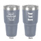 Christmas Quotes and Sayings 30 oz Stainless Steel Tumbler - Grey - Double-Sided