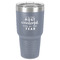 Christmas Quotes and Sayings 30 oz Stainless Steel Ringneck Tumbler - Grey - Front