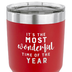 Christmas Quotes and Sayings 30 oz Stainless Steel Tumbler - Red - Single Sided