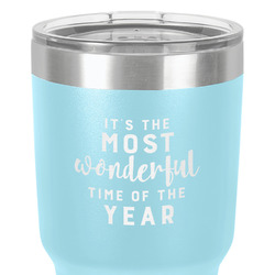 Christmas Quotes and Sayings 30 oz Stainless Steel Tumbler - Teal - Double-Sided