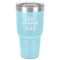 Christmas Quotes and Sayings 30 oz Stainless Steel Ringneck Tumbler - Teal - Front