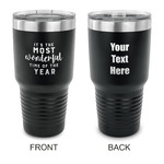 Christmas Quotes and Sayings 30 oz Stainless Steel Tumbler - Black - Double Sided