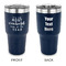 Christmas Quotes and Sayings 30 oz Stainless Steel Ringneck Tumblers - Navy - Double Sided - APPROVAL
