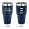 Christmas Quotes and Sayings 30 oz Stainless Steel Tumbler - Navy - Double Sided